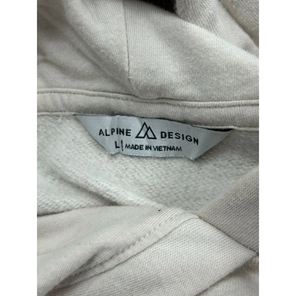 Alpine Design Tie-Dye Hoodie L Soft Cotton Blend Pullover Hooded Sweatshirt Mult - Picture 4 of 11